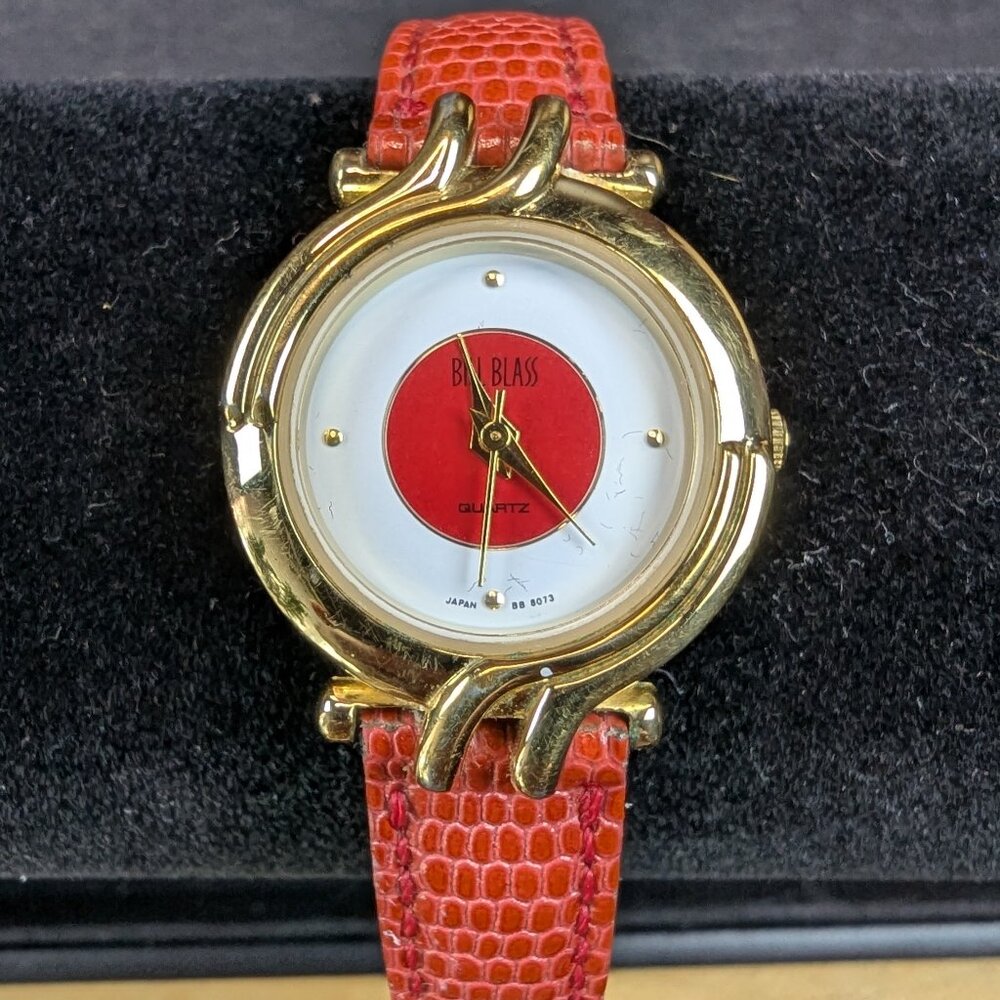 Vintage Bill Blass Red & Gold Women’s Watch
